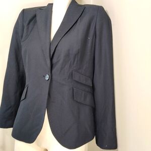 Sandra Angelozzi Black one button Blazer Jacket 42 8
